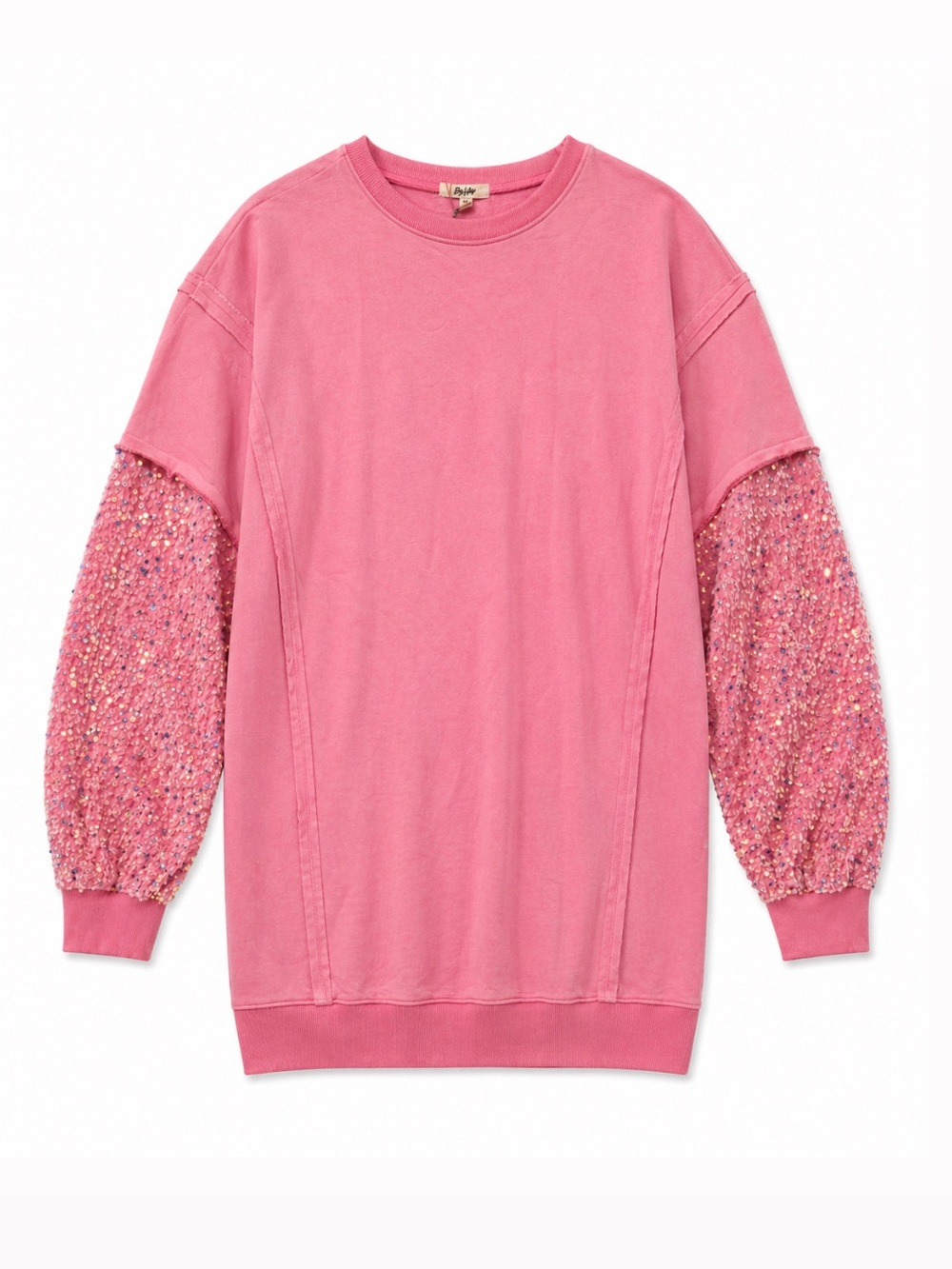 Blue Velvet oversized pink sweater